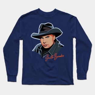 Garth Brooks // 90s Retro Fan Artwork Long Sleeve T-Shirt